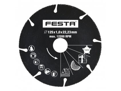 FESTA® Kotouč karbidový, univerzální, 125×22,23 mm