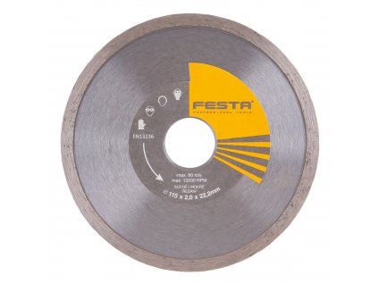 FESTA® Kotouč diamantový, plný, 115×22,23 mm