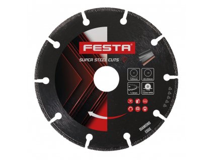 FESTA® Kotouč diamantový, na kov, 125×22,23 mm