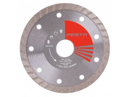 FESTA® Kotouč diamantový, TURBO, 115×22,23 mm