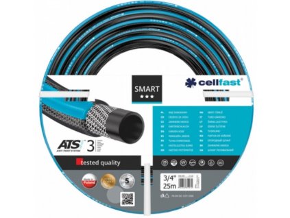 CELLFAST® Hadice zahradní SMART ATSV™, 3/4", 25 m, černomodrá