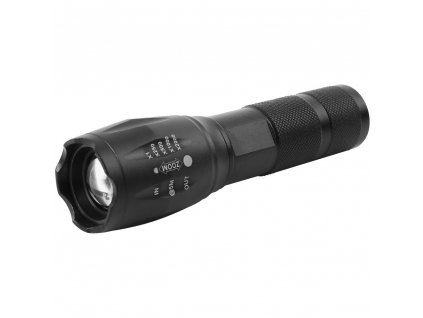 Svítilna FLASHLIGHT FL001, 5 W T6 LED, ZOOM, 150 lm, 6000 K, USB nabíjení, powerbanka