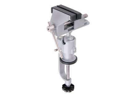 LEVIOR® Svěrák stolní otočný s kloubem ALU 75 mm, modelářský, se svorkou