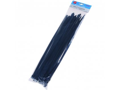 LEVIOR® Pásek stahovací, 400×7,6 mm, nylon, černý, 50 ks
