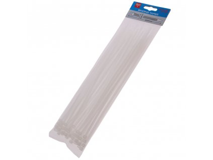 LEVIOR® Pásek stahovací, 300×4,8 mm, nylon, bílý, 50 ks