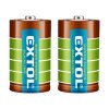 EXTOL® ENERGY Baterie alkalická ULTRA+, 1,5 V, D (LR20), sada 2 ks