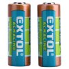 EXTOL® ENERGY Baterie alkalická ULTRA+, 12 V (6LR61), sada 2 ks