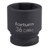 FORTUM® Hlavice nástrčná, rázová, gola 3/4", HEX 36×57 mm, CrMoV