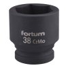 FORTUM® Hlavice nástrčná, rázová, gola 3/4", HEX 38×57 mm, CrMoV