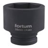 FORTUM® Hlavice nástrčná, rázová, gola 3/4", HEX 55×70 mm, CrMoV
