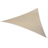 Stínící plachta ROWENA, trojúhelníková, 5×5 m, PE, krémová, UV stabilní