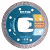 EXTOL® INDUSTRIAL Kotouč diamantový, TURBO THIN CUT, 115×22,2×1,2 mm
