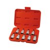 Gola hlavice zástrčná 1/2", TORX T20 - T60×55 mm, CrV S2, sada 9 ks v boxu