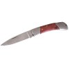 EXTOL® CRAFT Nůž zavírací, nerez, rukojeť kov+dřevo, 19,3 cm