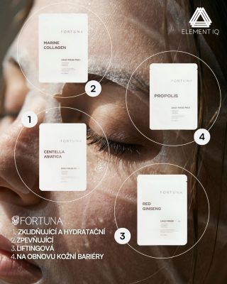 💚FORTUNA | CICA - Zklidňující a hydratační plátýnková maska poskytuje okamžitou úlevu citlivé a aknózní pleti. Centella...