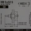 Hmoždinka Fischer do sádrokartonu HM 5x52 S - kusový prodej