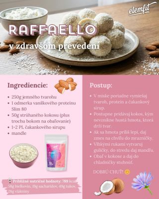 Sladké bez výčitiek❓Áno! 🥥✨ 👉Tieto fit #Raffaello guľky sú dôkaz, že aj zdravšia verzia môže chutiť luxusne. Jemný tvaroh,...