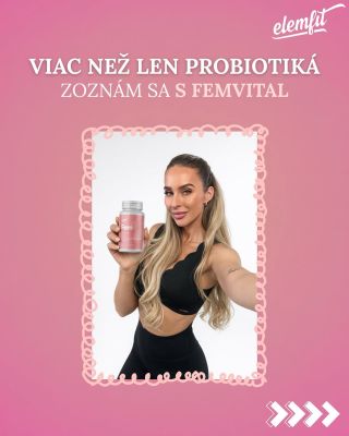 ✨ Viac než len probiotiká👉 FemVital💗 ✨Ženské telo je komplexné – a zaslúži si komplexnú starostlivosť. FemVital od Elemfit...