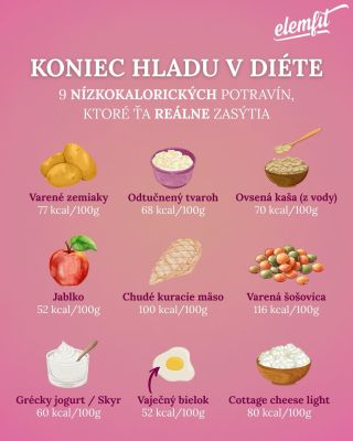 Hlad v diéte? Nemusíš ho trpieť 🙌 Existujú potraviny, ktoré majú málo kalórií, ale zasýtia ťa naozaj poriadne. Stačí ich...