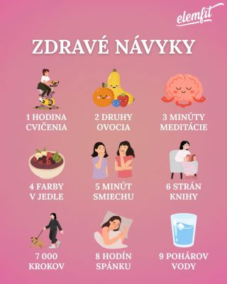 Zdravé telo nevzniká náhodou☝️ Vzniká z každodenných rozhodnutí💪 1 hodina pohybu 2 druhy ovocia 3 minúty pokoja pre myseľ...