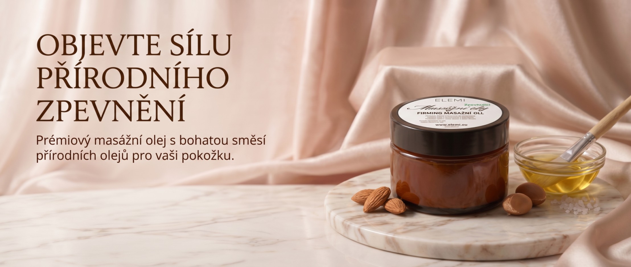 Masážní zpevňující olej