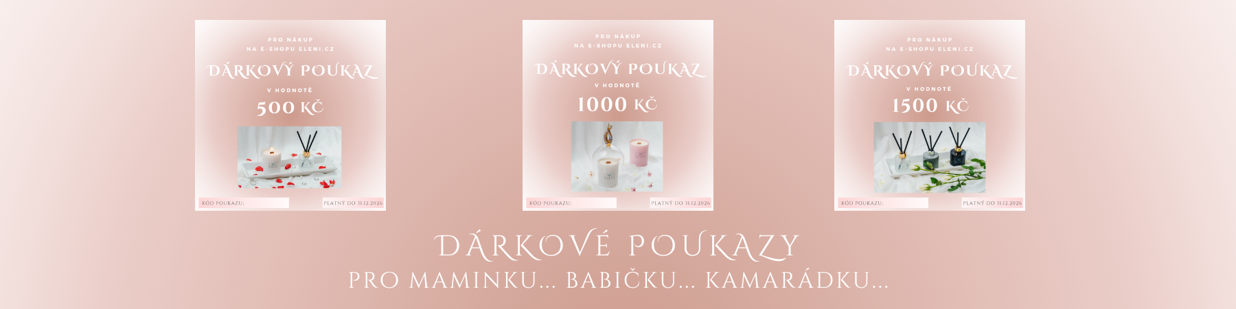 Dárkové poukazy