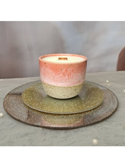 Pink Lady sójová svíčka s vůní Brusinka, skořice a pomeranč