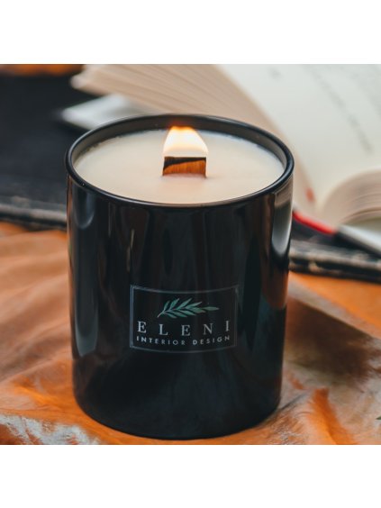 BLACK NIGHT s vůní SVAŘENÉHO VÍNA, vonná svíčka 265 g