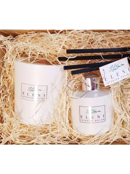 Sada difuzér LILY a vonná svíčka OLYMPIA - vyberte si VŮNI