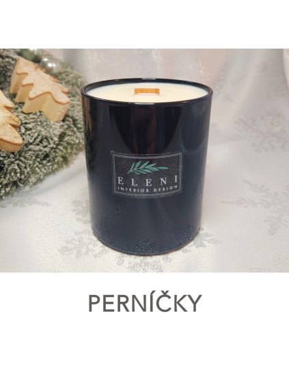 BLACK NIGHT s vůní PERNÍČKŮ, vonná svíčka 265 g