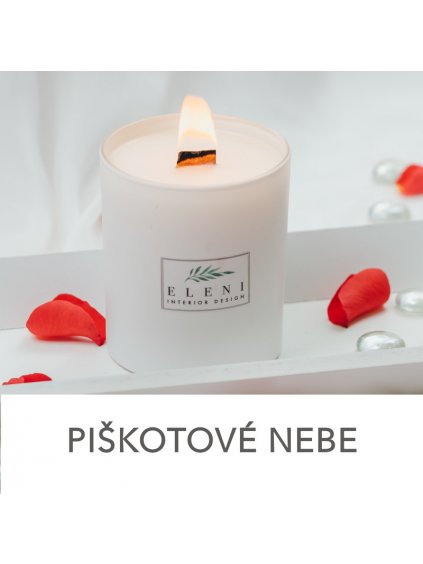 OLYMPIA s vůní PIŠKOTOVÉHO NEBE, vonná svíčka 265 g