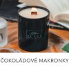 BLACK NIGHT s vůní Čokoládových makronek, vonná svíčka 265 g