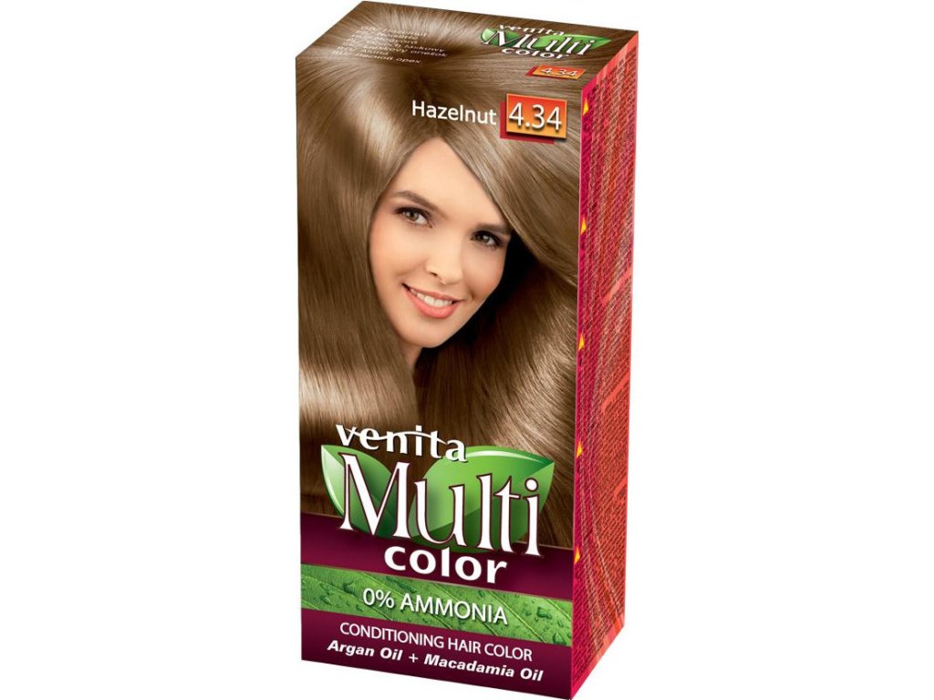 multi color barva na vlasy 434 liskovy orech 5050