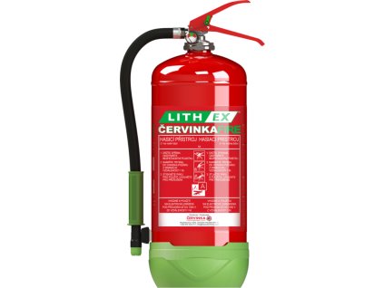 Hasicí přístroj k hašení lithiových baterií AVD LITH EX6 - 6 l (Varianty Hasicí přístroj k hašení lithiových baterií AVD LITH EX6 - 6 l, Kód: 25474)