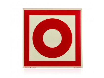 Požární hlásič - fotoluminiscenční tabulka (Varianty 150 x 150 mm, FTL plast - Požární hlásič, Kód: 27105)