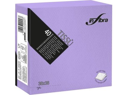 Papírové ubrousky INFIBRA Linea New Soft-touch levandule 2vrstvy 38x38cm - 40ks