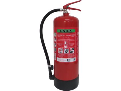 UNIEX Pěnový hasící přístroj F9 BETA WLI - 9L, S REVIZÍ, k hašení lithiových baterií (Varianty UNIEX Pěnový hasící přístroj F9 BETA WLI - 9L, S REVIZÍ, k hašení lithiových baterií, Kód: 26214)