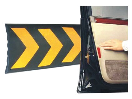 Reflexní gumová ochrana na zeď Signus DH (Verze Rozměry: 80 x 22 x 3,5 cm, Kód: 13357)