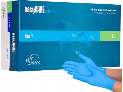 rukavice nitrylove bezpudrove modre l