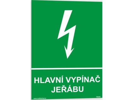 Hlavní vypínač jeřábu (Verze Plast 148 x 210 mm (A5) tl. 2 mm - Kód: 00343)