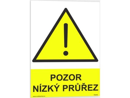 Pozor nízký průřez (Verze Plast 148 x 210 mm (A5) tl. 2 mm - Kód: 00440)