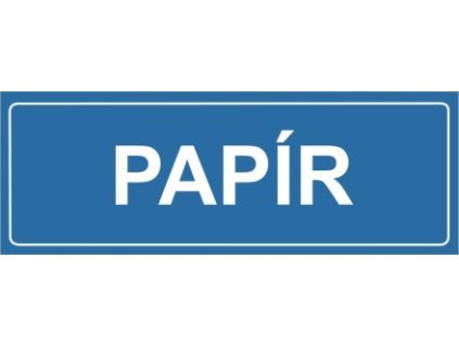 Tříděný odpad Papír