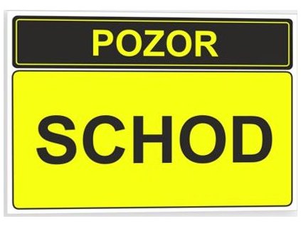 Pozor - Schod (Verze Plast 210 x 148 mm (A5) tl. 2 mm - Kód: 02756)