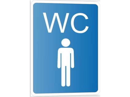 WC Muži (Verze Samolepka 105 x 148 mm (A6) tl. 0.1 mm - Kód: 02807)