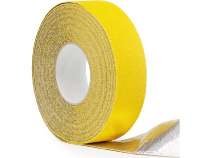 Vysoce abrazivní protiskluzová páska PERMAFIX ALU - kotouč (Verze žlutá, 75 mm x 18 m - 75 mm x 18 m - Kód: 17205)