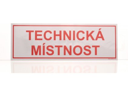 Technická místnost Samolepka 290 x 100 mm (Varianty Technická místnost Samolepka 290 x 100 mm, Kód: 20302)
