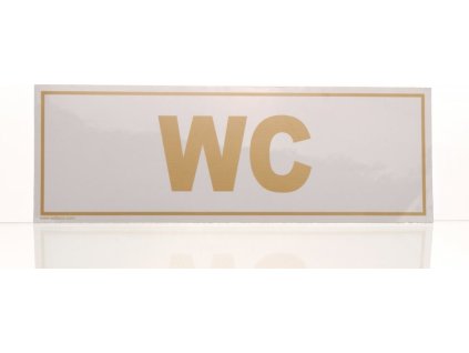 WC - označení toalety, Samolepka 290 x 100 mm (Varianty WC - označení toalety, Samolepka 290 x 100 mm, Kód: 20164)