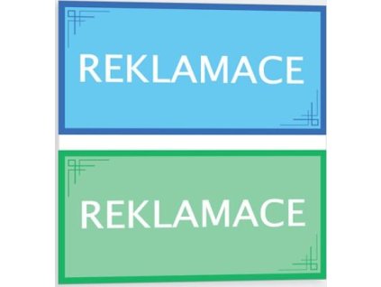Reklamace (Verze Samolepka 200 x 100 mm tl. 0.1 mm - modrá - Kód: 02248)