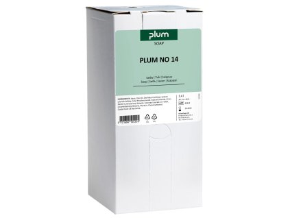 PLUM NO 14 - mýdlo na ruce pro běžné a každodenní mytí rukou s barvou a vůní, 1,4 l bag-in-box