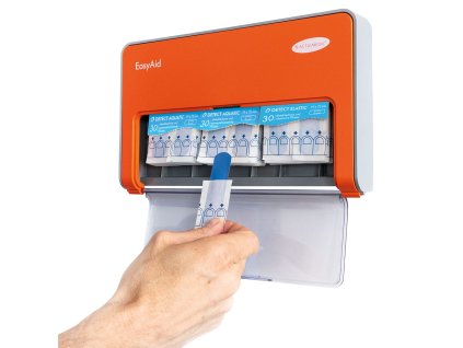 Dávkovač na náplasti EasyAid DETECT s 2x 30 ks DETECT AQUATIC a 1x 30 ks DETECT ELASTIC náplastí